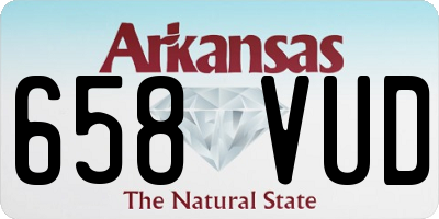 AR license plate 658VUD