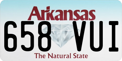 AR license plate 658VUI