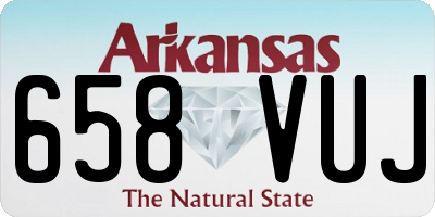 AR license plate 658VUJ