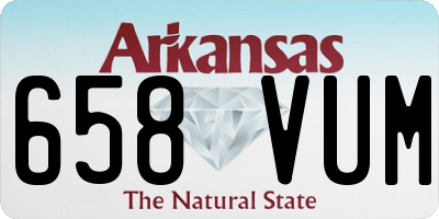 AR license plate 658VUM