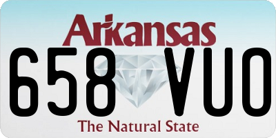 AR license plate 658VUO