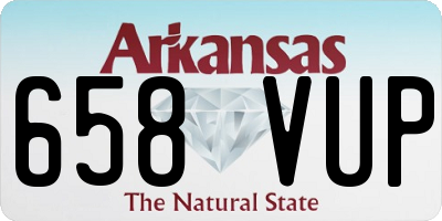 AR license plate 658VUP