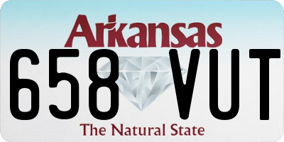 AR license plate 658VUT