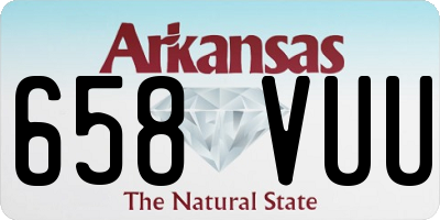 AR license plate 658VUU