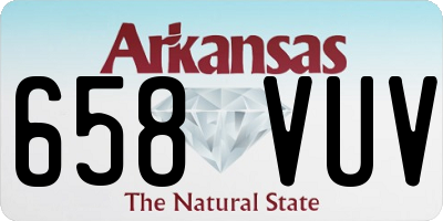 AR license plate 658VUV