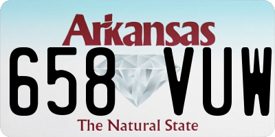 AR license plate 658VUW