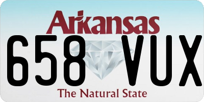 AR license plate 658VUX