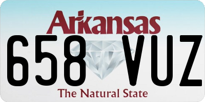 AR license plate 658VUZ