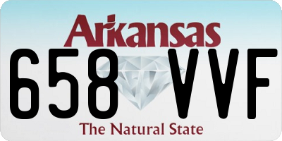 AR license plate 658VVF