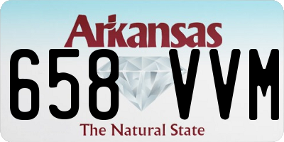 AR license plate 658VVM