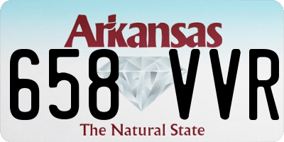 AR license plate 658VVR