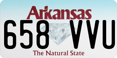 AR license plate 658VVU