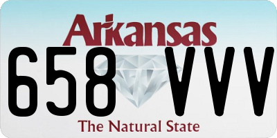 AR license plate 658VVV