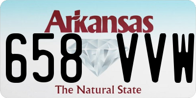 AR license plate 658VVW
