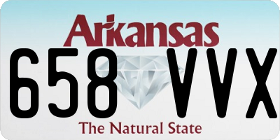 AR license plate 658VVX