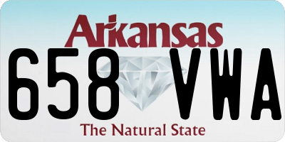 AR license plate 658VWA