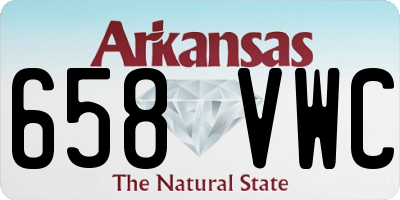 AR license plate 658VWC