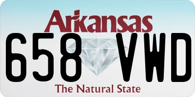 AR license plate 658VWD