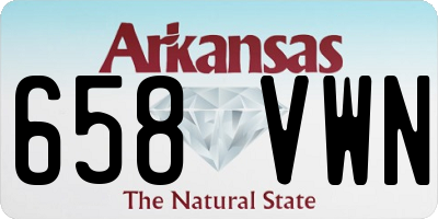 AR license plate 658VWN