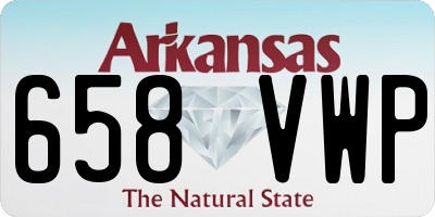 AR license plate 658VWP