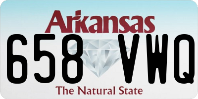 AR license plate 658VWQ