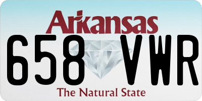 AR license plate 658VWR