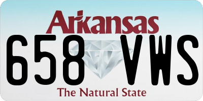 AR license plate 658VWS