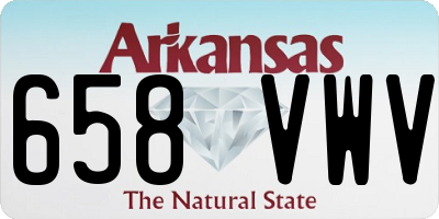 AR license plate 658VWV