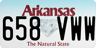 AR license plate 658VWW