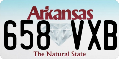 AR license plate 658VXB