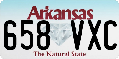 AR license plate 658VXC