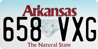 AR license plate 658VXG