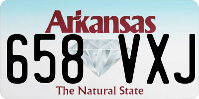 AR license plate 658VXJ