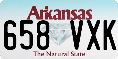 AR license plate 658VXK