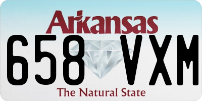 AR license plate 658VXM