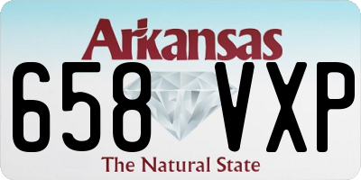 AR license plate 658VXP
