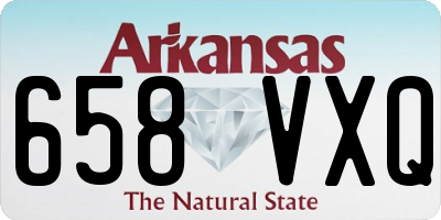 AR license plate 658VXQ