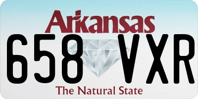 AR license plate 658VXR
