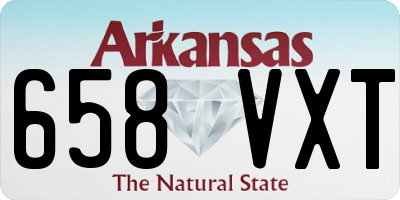 AR license plate 658VXT