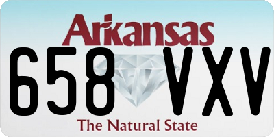 AR license plate 658VXV