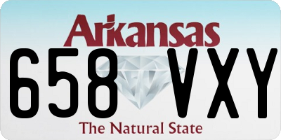 AR license plate 658VXY