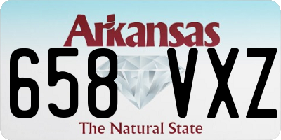 AR license plate 658VXZ
