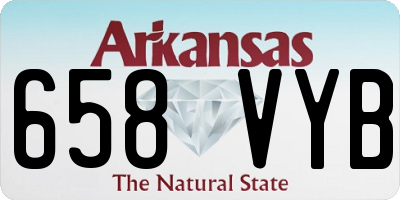 AR license plate 658VYB