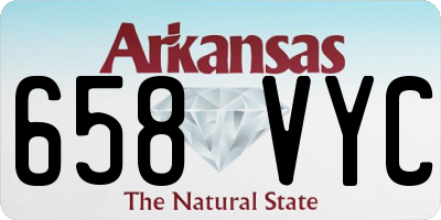 AR license plate 658VYC