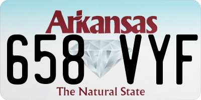 AR license plate 658VYF