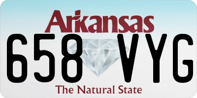 AR license plate 658VYG