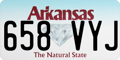 AR license plate 658VYJ