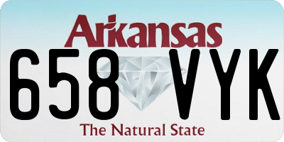 AR license plate 658VYK