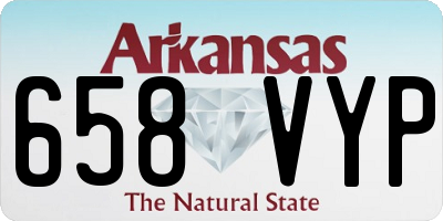 AR license plate 658VYP