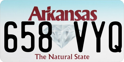 AR license plate 658VYQ